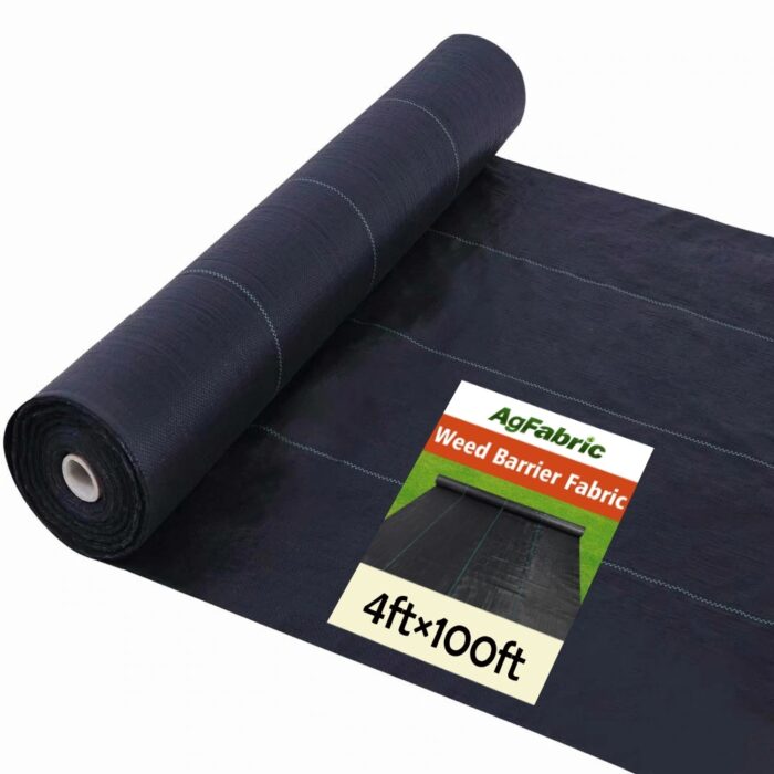 Agfabric Woven weed barrier,3.0oz,4'x100',Black