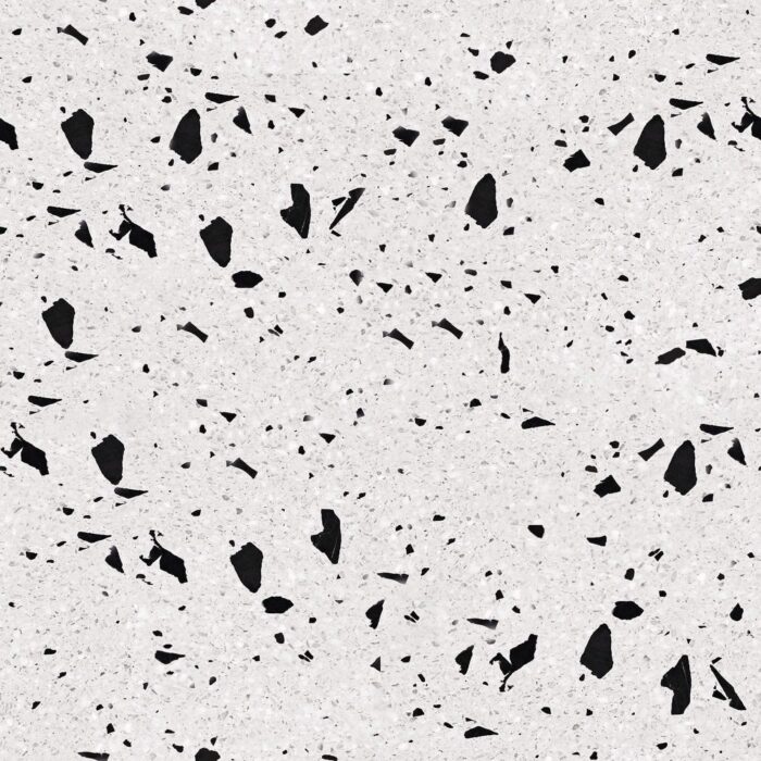 Black and White terrazzo Peel and Stick Removable Wallpaper 4802 - Image 2