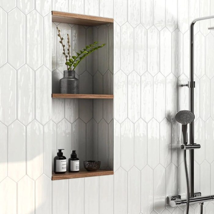Arte 3" x 12" Picket Zellige Look Subway Wall Tile Glossy/Matte - Image 2