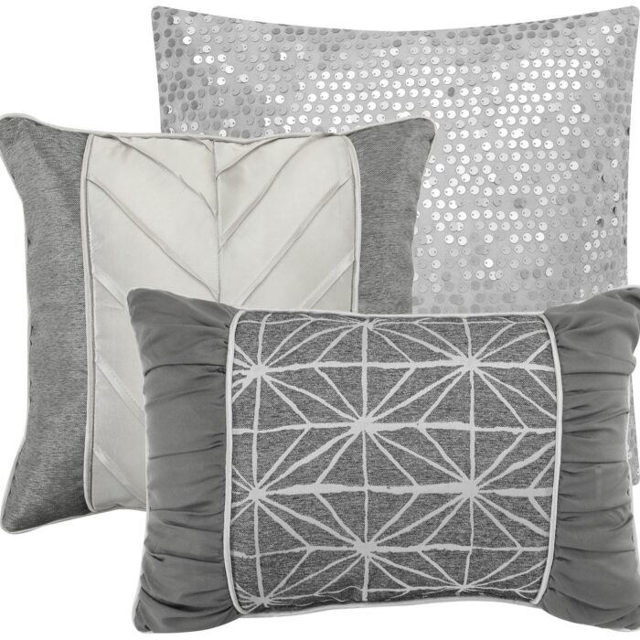 Grand Avenue Bryan 6 Piece Glam Geometric Comforter Set - Image 2