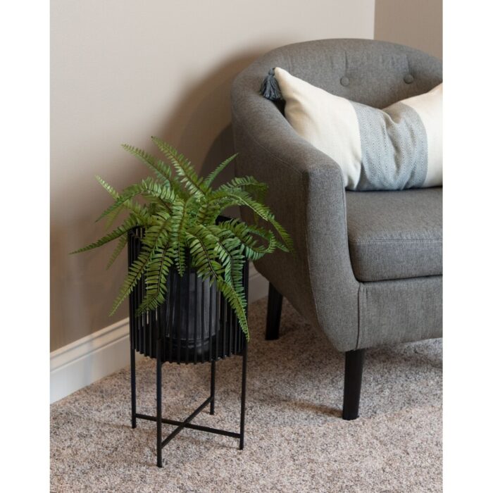 Kate and Laurel Paynter Metal Floor Planter Set - 2 Piece - Image 2