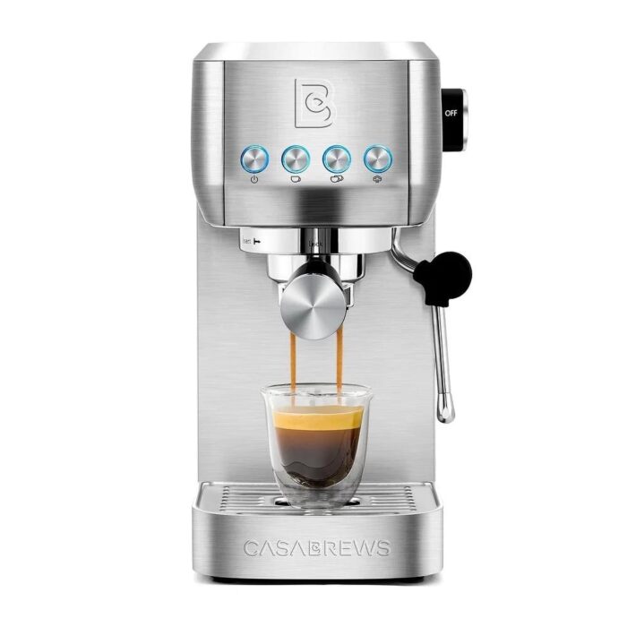 Casabrews 20-Bar Espresso Coffee Machine with Space Saving Design