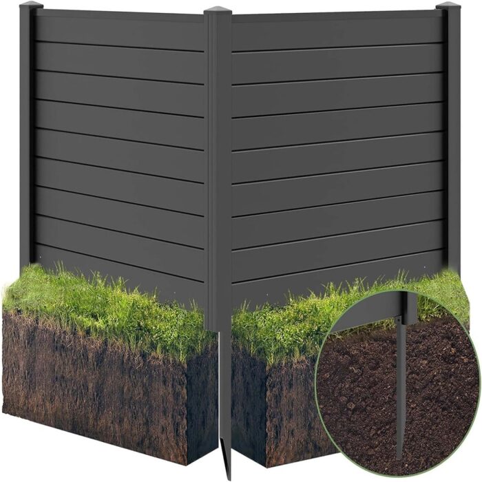 2 Panels Privacy Fence Outdoor Raised Bed Air Conditioner Fence - 2 panels