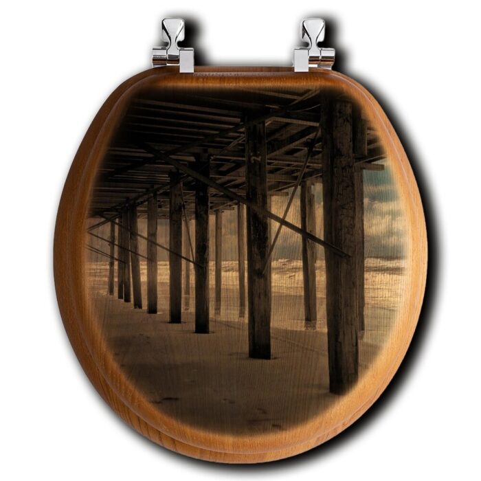 Oak Toilet Seat - Under the Pier - Image 2