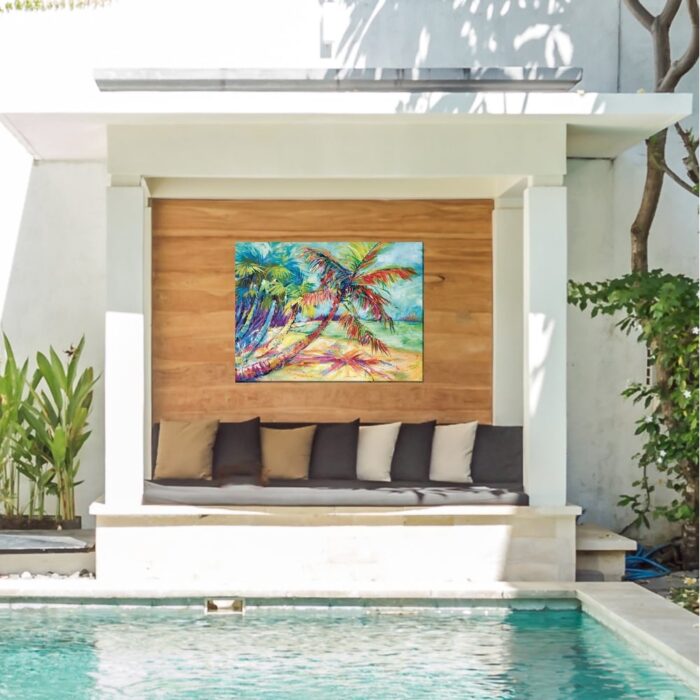 Swanky Palm All Weather Outdoor Wall Décor - Image 2