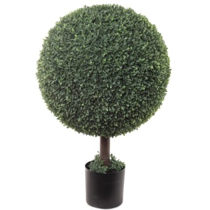 31in UV Artificial Boxwood Ball Topiary - Realistic Foliage - 31 Inch