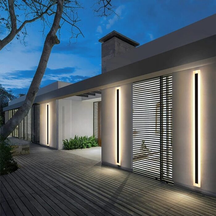 Outdoor Waterproof Long Strip LED Hardwired Wall Sconce