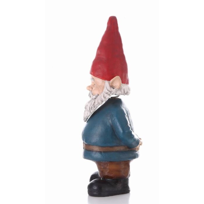 34" Bobblehead Gnome with Hands Behind His Back Garden Statue - Image 2