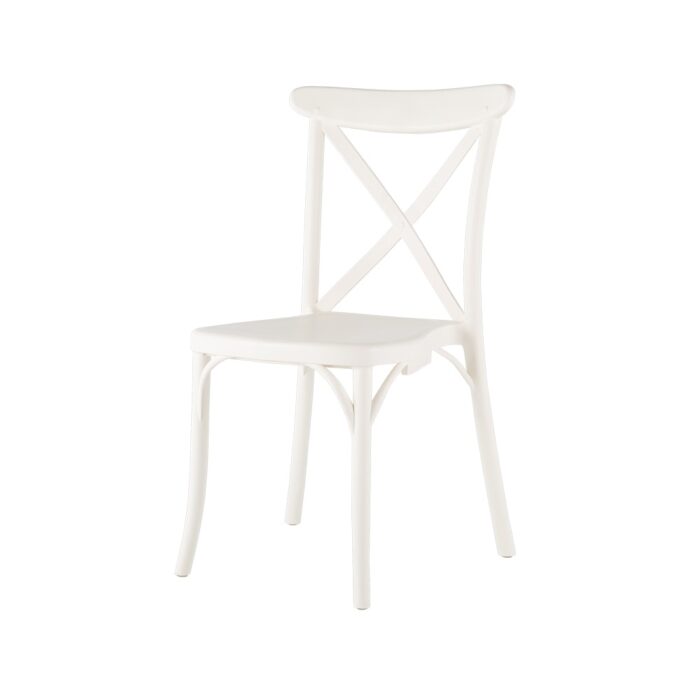 X Resin Stackable Dining Chair, Set of 2 - Image 2