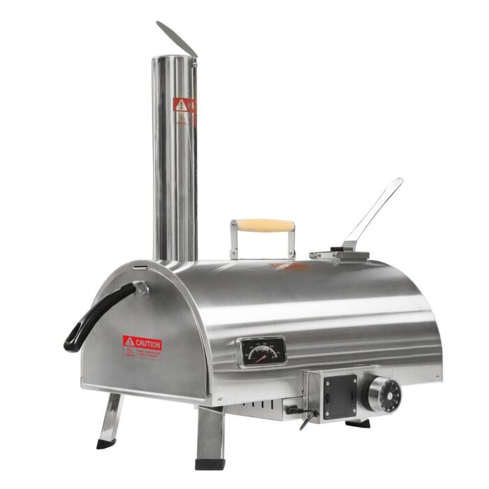 Automatic Rotatable Portable Stainless Steel Wood Fired Pizza Ovens