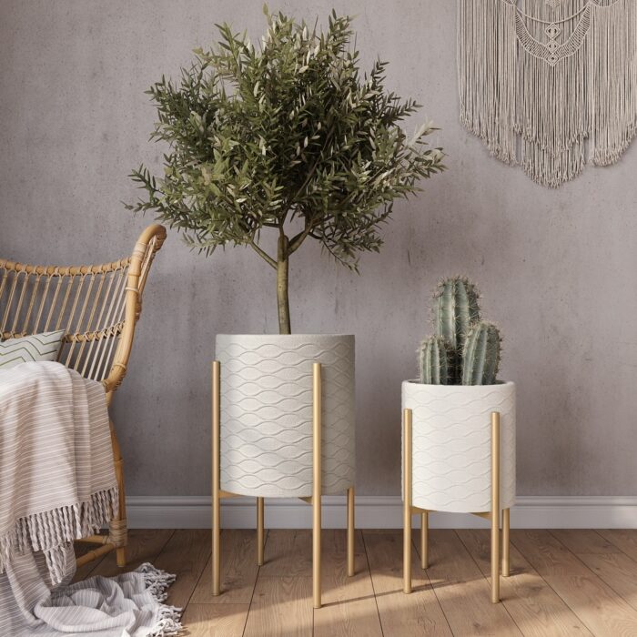 Chloe Modern Planters (Set of 2) - Image 2