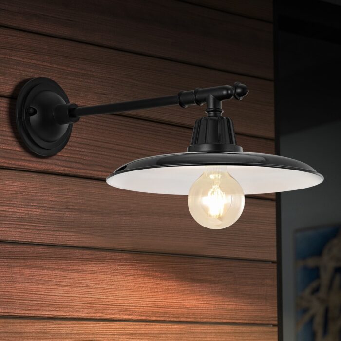 Jasper 12" Farmhouse Indoor/Outdoor LED Victorian Arm Sconce - Image 2