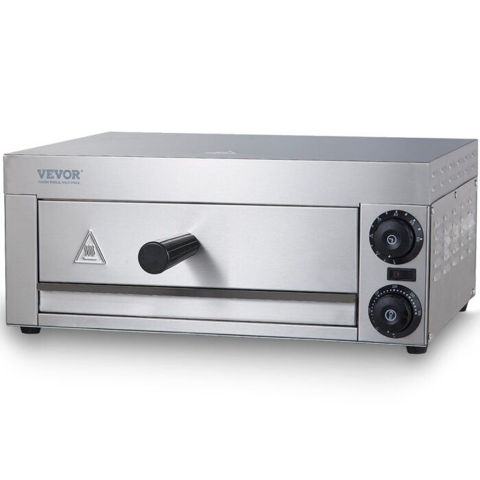 VEVOR Electric Countertop Pizza Oven 12-inch 1500W Commercial Pizza Oven with 0-60 Minutes Timer
