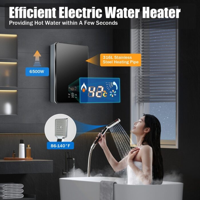 Electric Tankless Instant Hot Water Heater for Shower