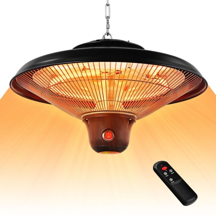 Costway 1500W Electric Hanging Heater Ceiling Mounted Infrared Heater