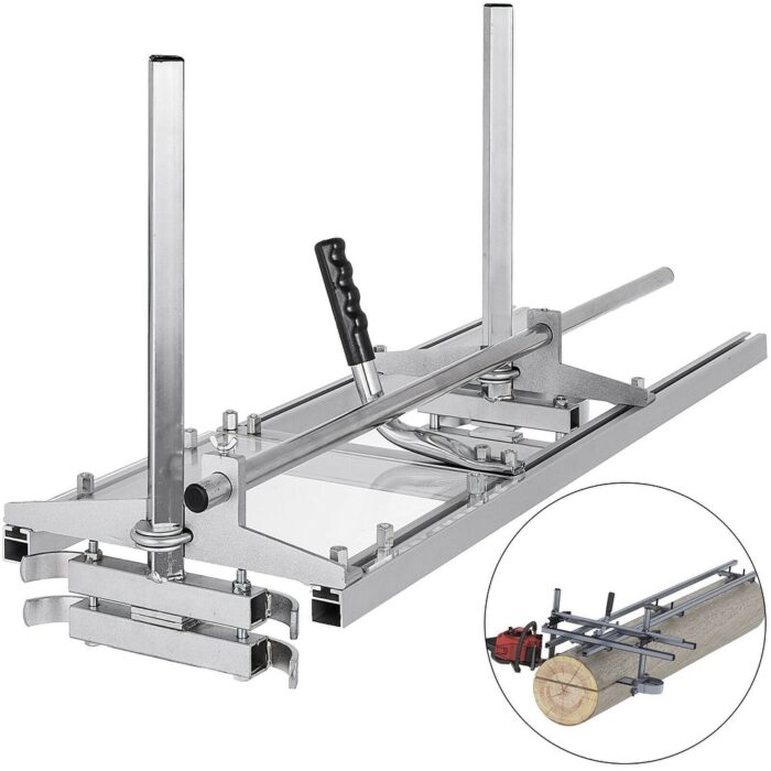 VEVOR Chainsaw Mill Adjustable Chainsaw Guide bar Aluminum Steel Planking Lumber