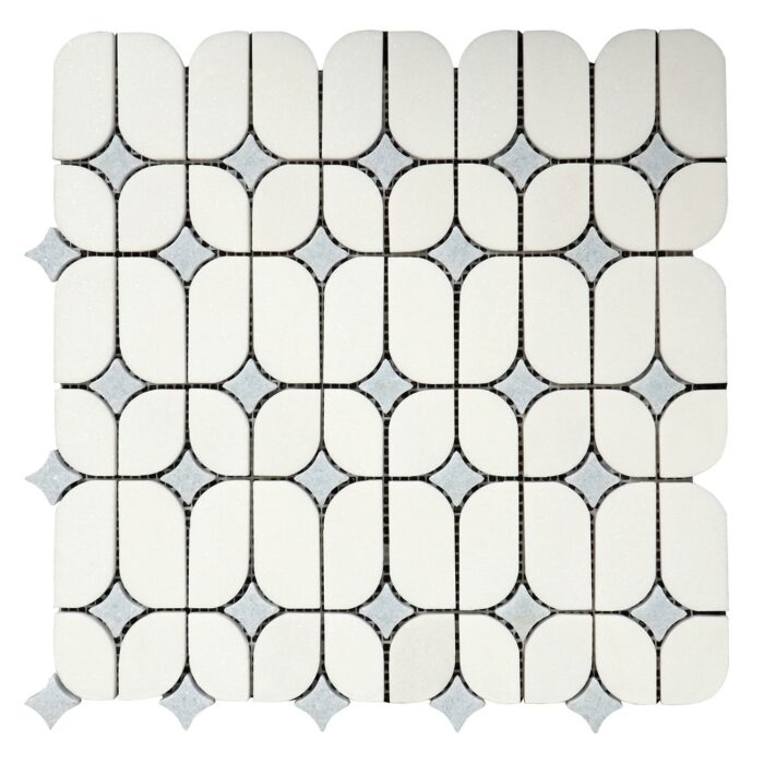 2.25" x 12.5" Marble Novelty Mosaic Wall & Floor Tile - Case (5 Sheets)