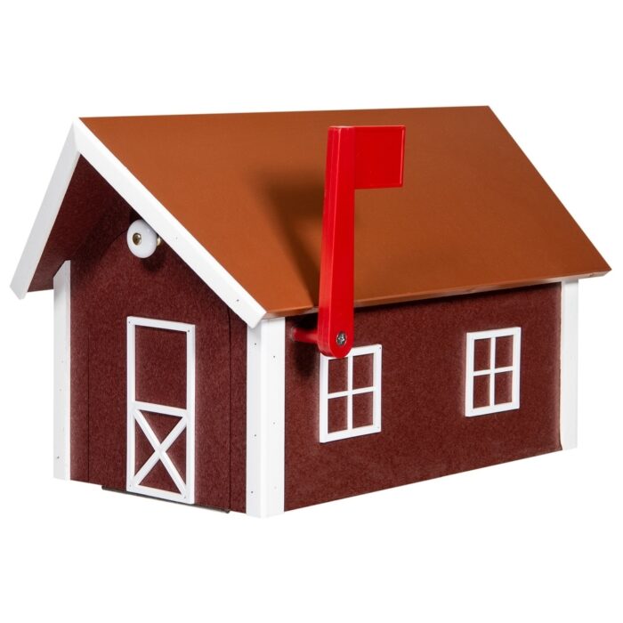 Deluxe Poly Mailbox with Penny Copper Roof