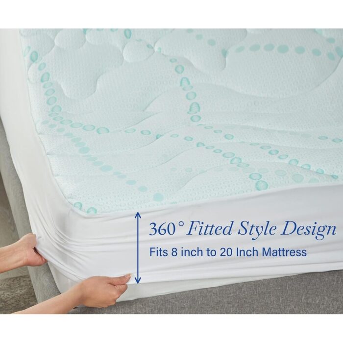 Cooling Mattress Pad, 3-Zone Quilted - Image 2