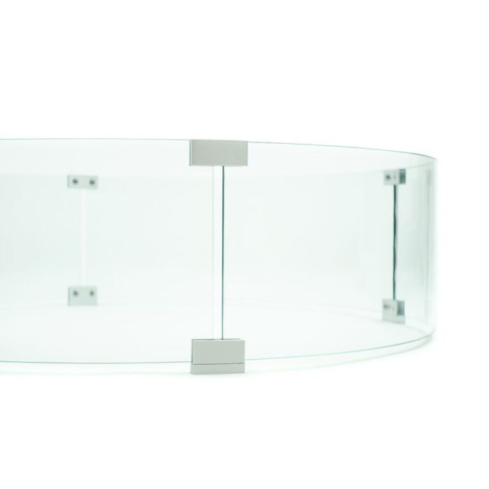 ROUND GLASS Wind guard (36" D x 8" x 1/4 thick) - 36" x 8" x 1/4 thick - Image 2