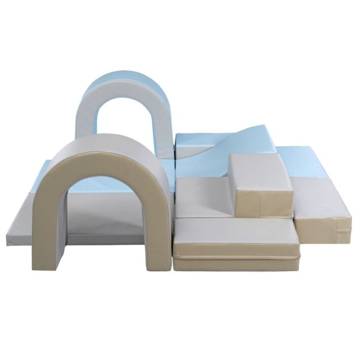 Soft Climb and Crawl Foam Playset 10 in 1, Safe Soft Foam Nugget Block - Image 2