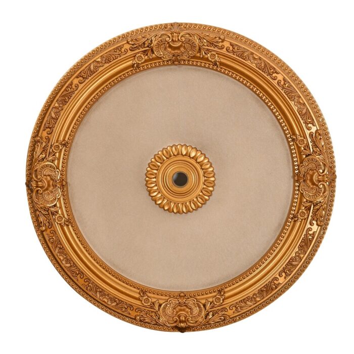 36in Gold Beige Medallion - Gold-Beige - Image 2