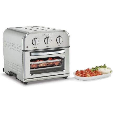 Cuisinart TOA-26 Compact Airfryer Toaster Oven, Large Capacity Air Fryer with 60-Minute Timer/Auto-Off, Stainless Steel - Image 2