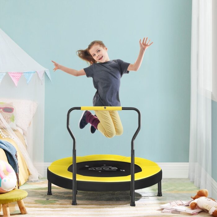 Trampoline for Kids, 3ft Mini Trampoline with Handlebar, Toddler Trampoline for Indoor and Outdoor, Max. Load 220 lb - Image 2