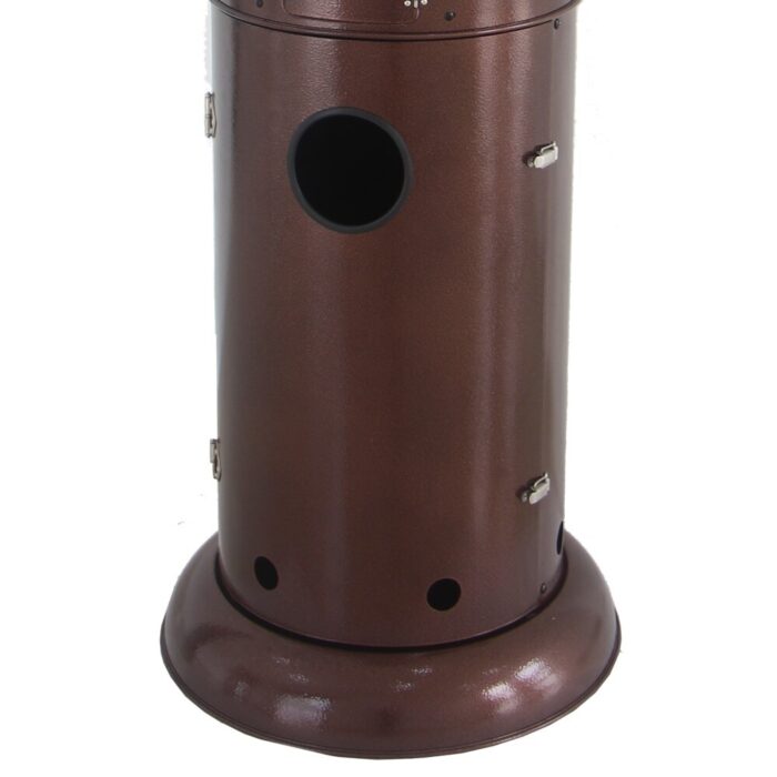 AZ Patio Heaters Round Commercial Glass Cylinder Patio Heater in Hammered Bronze with Clear Tube - N/A - Image 2