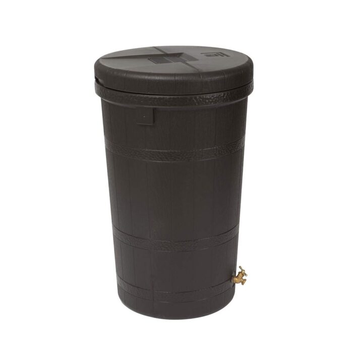 Good Ideas Aspen 50 Gal Rain Barrel Rain Collector Saver w/Brass Spigot (3 Pack) - 14 - Image 2