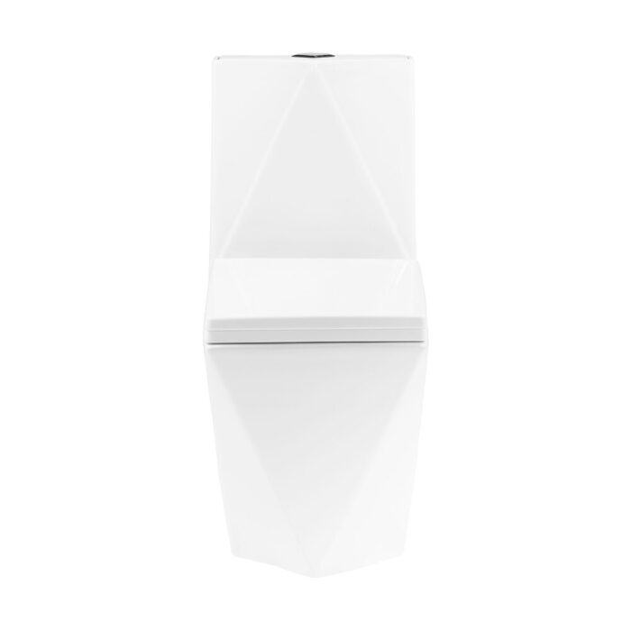 Sion One-Piece Square Toilet Dual-Flush 1.1/1.6 Gpf - 27.75" x 14.95" 31.7" - Image 2
