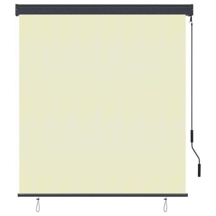vidaXL Outdoor Roller Blind 55.1"x98.4" Cream - Image 2