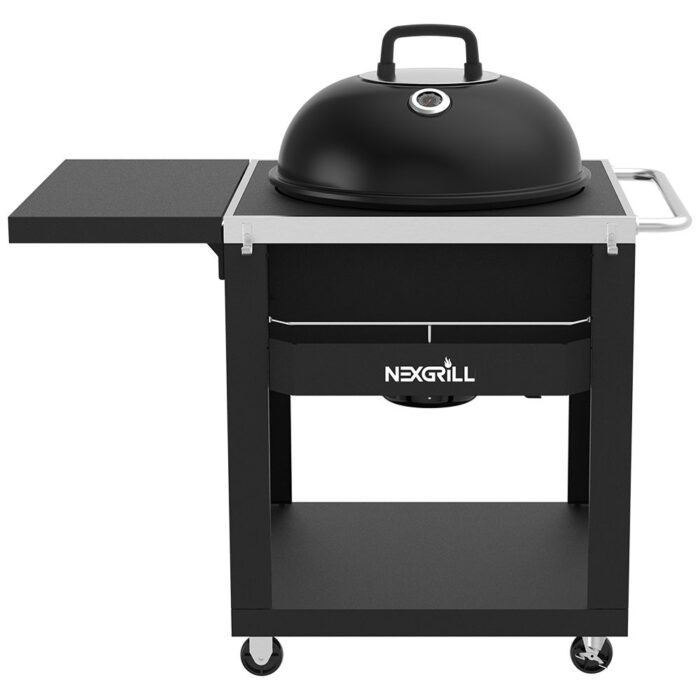 Nexgrill 22" Charcoal Kettle Grill Cart with Side Table
