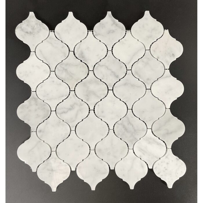 3" Arabesque Marble Mosaic Tiles
