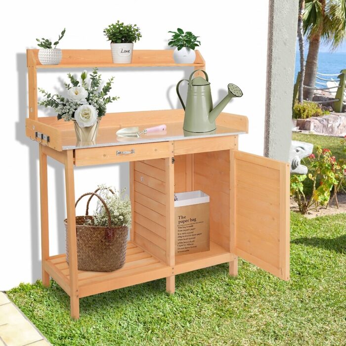 Durable and Sturdy Garden Workbench with Drawers and Cabinets - Image 2