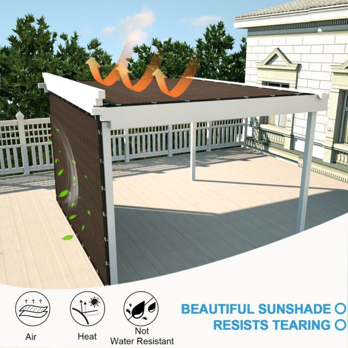 Artpuch Shade Fabric Sun Shade Cloth with Grommets GN08 for Pergola Replacement Shade Cover Canopy - Image 2