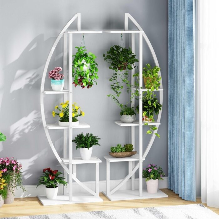 5-tier Patio Flower Rack Plant Stands (Set of 2) - Image 2