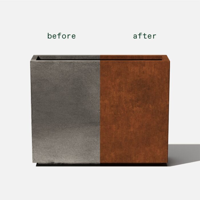 Corten Steel Span Planter - Image 2