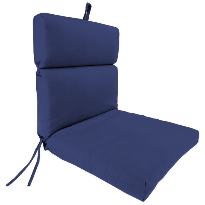Sunbrella 22" x 44" Outdoor Chair Cushion with Ties - 44'' L x 22'' W x 4'' H
