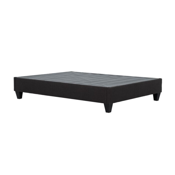 Carter Dark Grey 14 in. Platform Bed Frame Mattress Foundation - Image 2