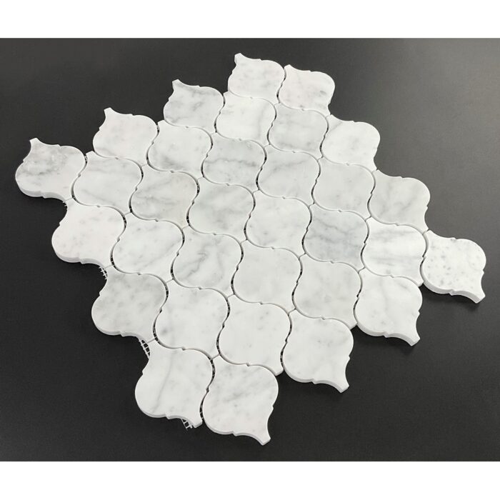 3" Arabesque Marble Mosaic Tiles - Image 2