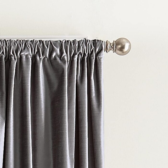 DKNY Modern Knotted Velvet Curtain Panel Pair - Image 2