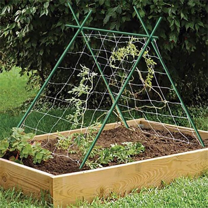 Agfabric 5/16 in. x 48 in. H Sturdy Steel Garden Stakes Plastic for Climbing Plants (50-Pack)