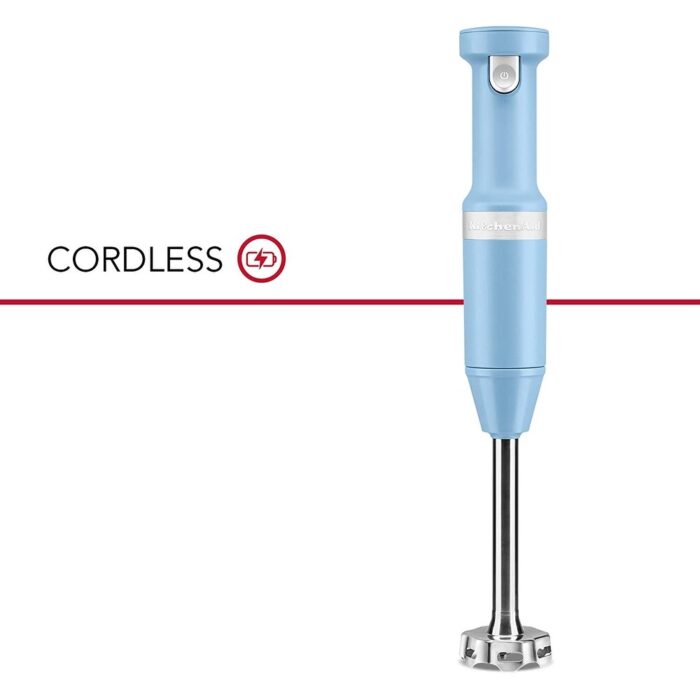 KitchenAid Cordless Variable Speed Hand Blender Blue - Image 2