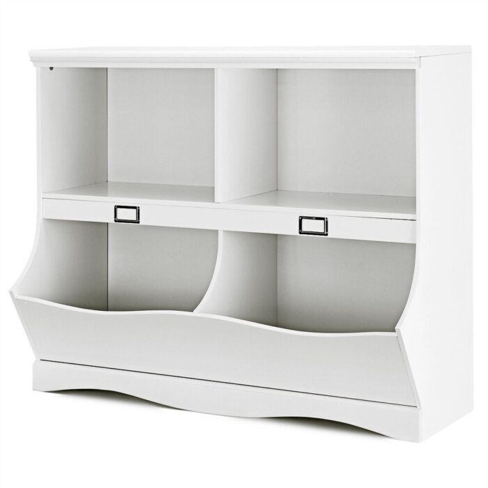 Gymax Children Storage Unit Kids Bookshelf Bookcase Baby Toy Organizer - See Details - Image 2