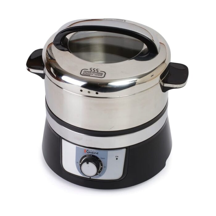 Euro Cuisine FS3200 Electric Food Steamer, Stainless Steel - Image 2