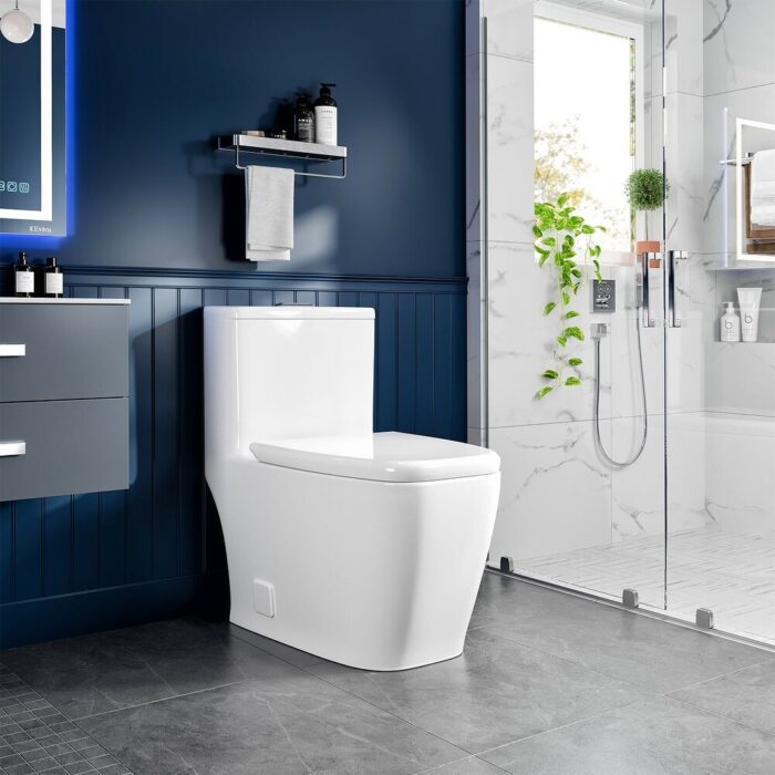 Eviva Acadia One Piece Toilet in White - Image 2