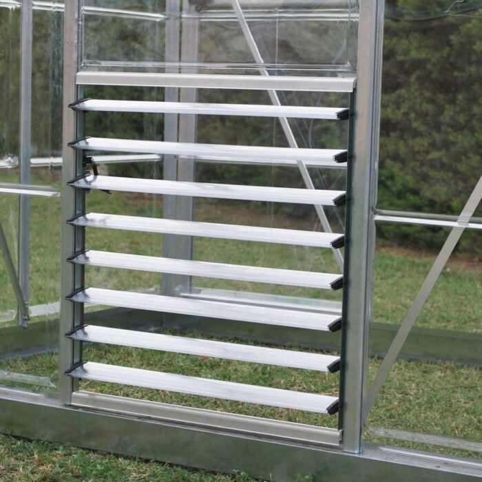 Side Louver Greenhouse Window in Silver - Image 2