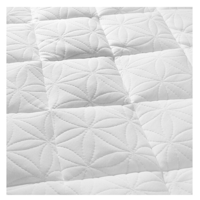 Gaiam® Om Soft Knit Aero Loft Down Alternative Mattress Pad - Bright White