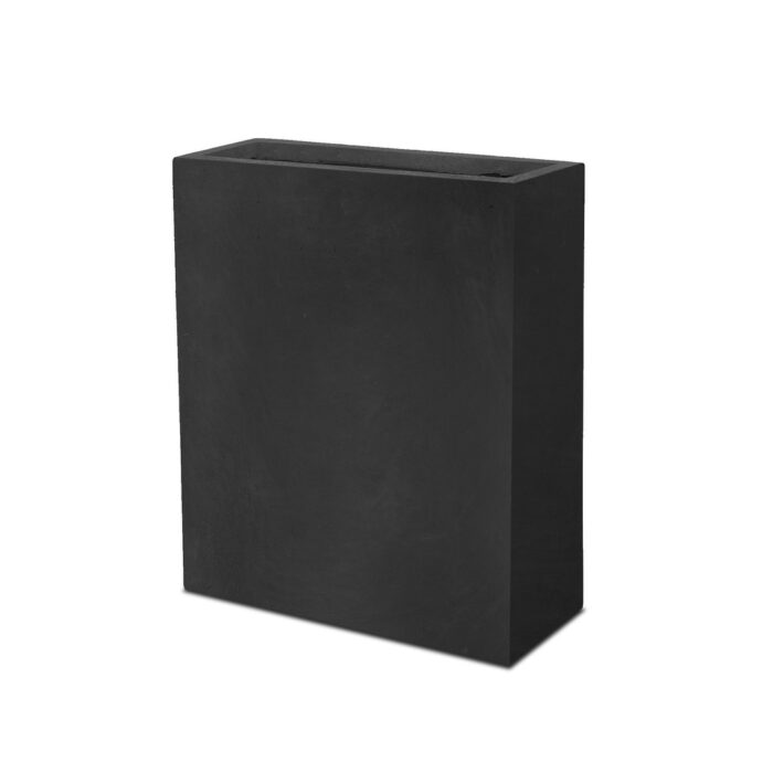 Kante 27" Tall Large Square Concrete Metal Indoor Outdoor Planter Pot w/ Drainage Hole